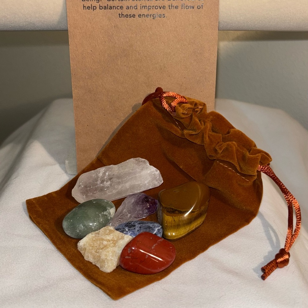 Chakra Energy Stone Collection with Pouch